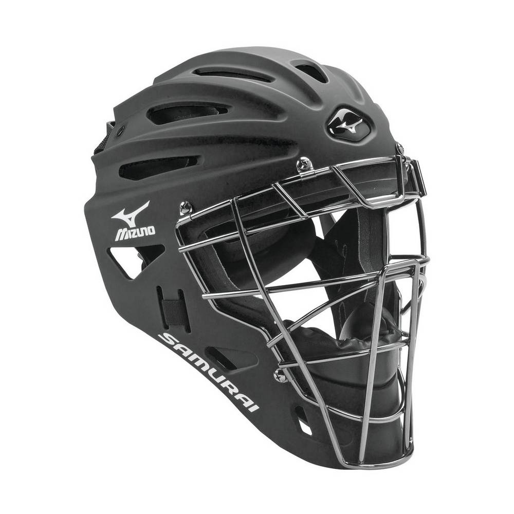 Panske Prilba Mizuno Samurai G4 Baseball Čierne Vypredaj AQVZ59170